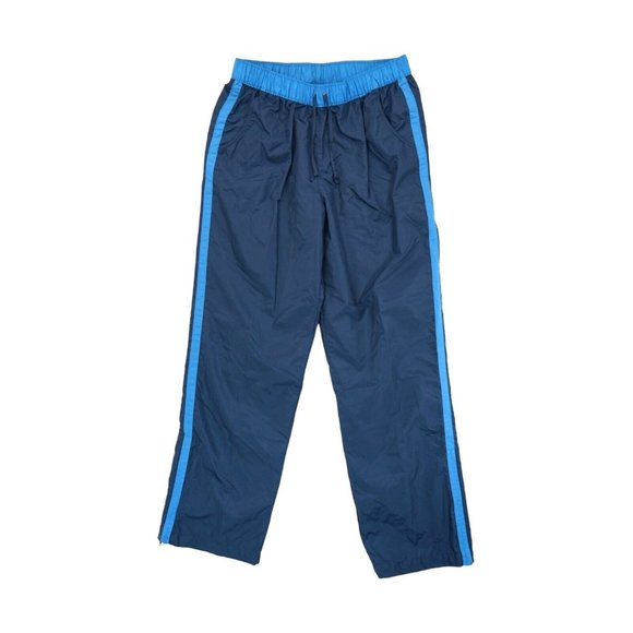 Nike Pants Men's Navy Blue Track Windbreaker Joggers Fleece Lined Size Medium - Picture 1 of 6